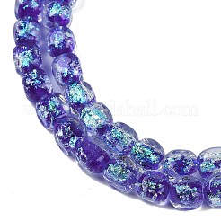 Fili di perline di lampwork in lamina fatti a mano&nbsp;FOIL-K003-05B