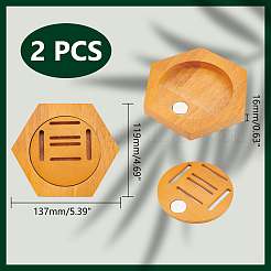 Selbstklebende Medaillenhalter aus Holz&nbsp;AJEW-WH0009-55