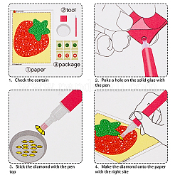 DIY Diamant Malerei Aufkleber Kits für Kinder&nbsp;DIY-SC0011-46