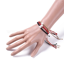 Braccialetti di perline intrecciati con fili di nylon&nbsp;BJEW-JB04722