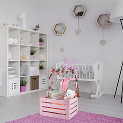 1 x Aufbewahrungskorb für Babyprodukte aus Holz&nbsp;AJEW-UN0003-04