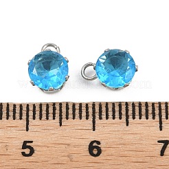 Pendentifs en acier inoxydable 304 micro pavés de zircones cubiques&nbsp;STAS-H240-57P-10