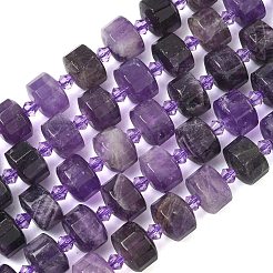Natürlichen Amethyst Perlen Stränge&nbsp;G-G453-G05-7x12mm