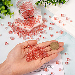 300 Stück mattierte transparente Glasperlen&nbsp;GLAA-TA0002-78D