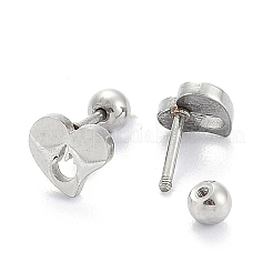 Anlaufgeschützte 201 Edelstahl Barbell Knorpel Ohrringe&nbsp;EJEW-R147-36