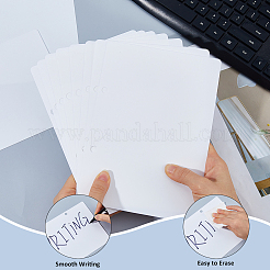Pizarra colgante borrable de PVC en blanco&nbsp;AJEW-WH0410-280A