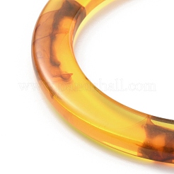 Bernsteinfarbene Plastiktütengriffe mit runden Ringen&nbsp;FIND-WH0129-11A