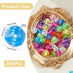 200 Stück transparente Acrylperlen&nbsp;FIND-DC0006-48