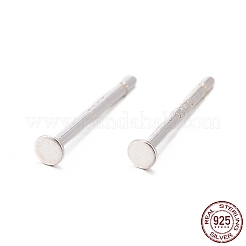 925 flache Ohrstecker aus Sterlingsilber&nbsp;STER-K167-045A-S