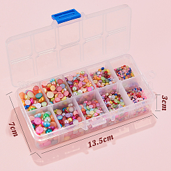 Cabochons en plastique ABS d'imitation nacre&nbsp;SACR-GF0001-01