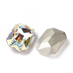 Cabochon in strass di vetro in stile ab chiaro&nbsp;RGLA-J018-C-001LA