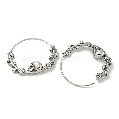 Creolen aus chirurgischem Edelstahl 316 für Damen und Herren&nbsp;EJEW-D096-22D-AS