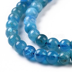 Chapelets de perles en apatite naturelle&nbsp;G-D856-01-4mm-A