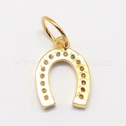 Micro cz ottone spianare zirconi fascini del pattino del cavallo&nbsp;X-ZIRC-L018-13G