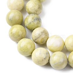 Natürliche Zitronen Jade Perlen Stränge&nbsp;G-H343-D01-14mm