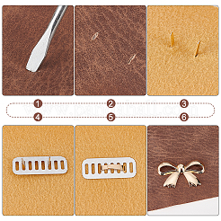 18 Satz Taschenschnallenclips in 9 Stilen aus Zinklegierung&nbsp;FIND-WR0008-31