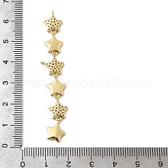 Gros pendentifs en laiton avec zircone cubique de micro pave&nbsp;KK-C164-01D-G