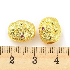 Abalorios de latón con pavé de circonitas&nbsp;KK-H452-25G