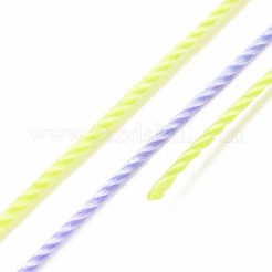 5 rouleaux de cordons en polyester teints par segments à 12 épaisseurs&nbsp;WCOR-P001-01B-09