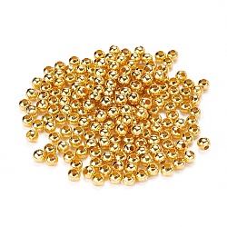 Железо круглый Шарики прокладки, золотые, 5 мм, отверстие : 1.8 мм