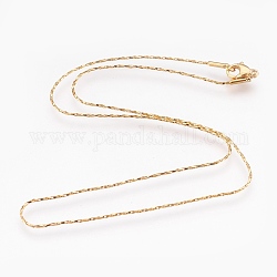 304 из нержавеющей стали coreana цепи ожерелья, с карабин-лобстерами , золотые, 16.5 дюйм (42 см), 0.9 мм