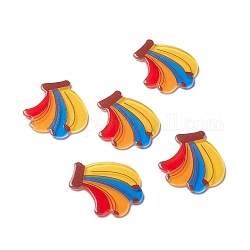 Cabochons acryliques adaptés aux épingles à cheveux, accessoires pour cheveux et vêtements pour la décoration, banane, colorées, 30x27x2mm