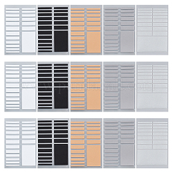 Chgcraft 30 лист 5 цвета eva невидимая наклейка для регулировки размера кольца, разноцветные, 12x7.8x0.7 см, 19шт / лист, 6sheets / цвет