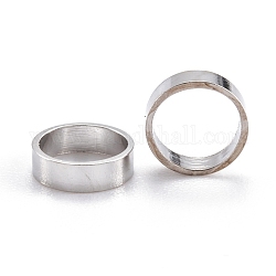304 colgantes y anillos de unión de acero inoxidable, Forma de anillo, color acero inoxidable, 6.5x2mm