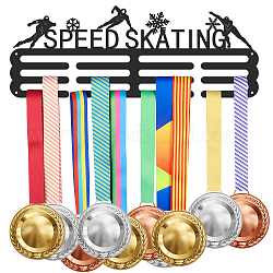 Стеллаж для демонстрации медалей по конькобежному спорту Superdant, держатель для медалей в виде снежинки с 12 линией, прочная стальная вешалка для медалей для более 60 медалей, настенные стойки для медалей для ленточного ремешка
