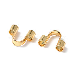 304 Surgical Stainless Steel Wire Guardian and Protectors, Real 18K Gold Plated, Hole: 1.5mm, 5x6.6x2mm