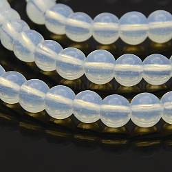 Opalite abalorios redondos de hebras, 4mm, agujero: 1 mm, aproximamente 105 pcs / cadena, 15.7 pulgada