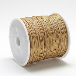 Нейлоновая нить, китайский вязать шнур, темные золотарник, 0.8 мм, около 109.36 ярда (100 м) / рулон