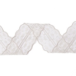Spitzenbesatz aus Polyester, Spitzenband zum Nähen von Dekorationen, dark khaki, 45 mm, etwa 1- 3/4 Zoll (45 mm) breit, ca. 10.93 m/Rolle