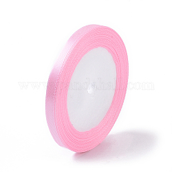 Con esperanza del cáncer de mama conciencia cinta rosada materias para hacer el lazo de raso para la decoración de la boda, lt. rosa, 25yards / rodillo (22.86 m / rollo)