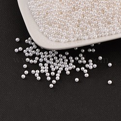 Perline acrilico perla imitato, Senza Buco, tondo, bianco, 14mm, circa 500pcs/scatola