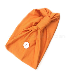 Fasce traspiranti in poliestere, fasce per bottoni antiscivolo, turbante di allenamento sport yoga, per tenere la copertura della bocca, arancione, 440x160mm