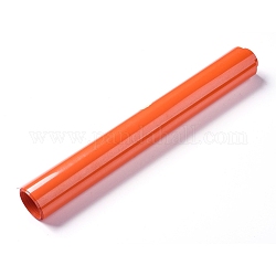 Transferencia de calor brillo, vinilo de transferencia de calor para prendas, rojo naranja, 20x0.02 cm, 100 cm / rollo