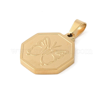 Pendentifs en acier inoxydable&nbsp;STAS-S121-02G-1