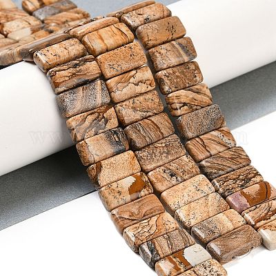 Natürliches Bild Jaspis Perlen Stränge&nbsp;G-G118-C05-01-1