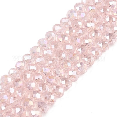 Chapelets de perles en verre électroplaqué&nbsp;EGLA-A044-T3mm-B22-1
