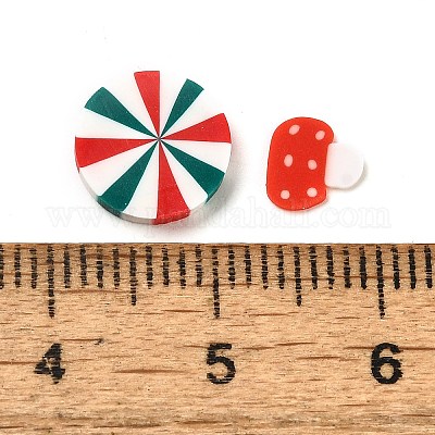Thème de noël cabochons en pâte polymère faits à la main&nbsp;CLAY-Q004-02A-1