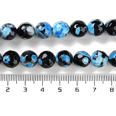 Naturelles feu crépitent agate perles brins&nbsp;G-M437-A01-01H-1