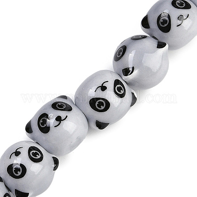 Chapelets de perles en porcelaine manuelle&nbsp;PORC-P029-02C-1