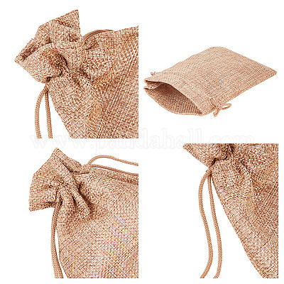 Pochettes en toile de jute&nbsp;ABAG-BC0001-08-9x7-1
