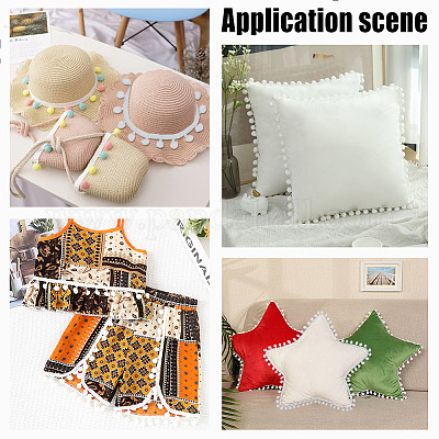 Pompon en polyester&nbsp;DIY-WH0683-64-1