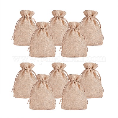 Pochettes en toile de jute&nbsp;ABAG-PH0001-14x10cm-05-1