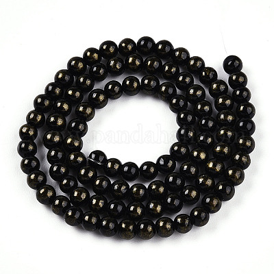 Natur Mashan Jade Perlen Stränge&nbsp;G-A255-A01-04E-1