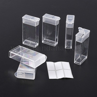 China Factory Plastic Bead Containers, Flip Top Bead Storage, 8