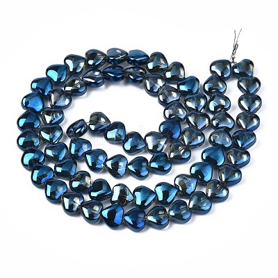 Chapelets de perles en verre électroplaqué&nbsp;EGLA-S188-14-C04-1