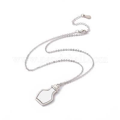 Wholesale Sublimation Blank Aluminum Pendant Necklace 